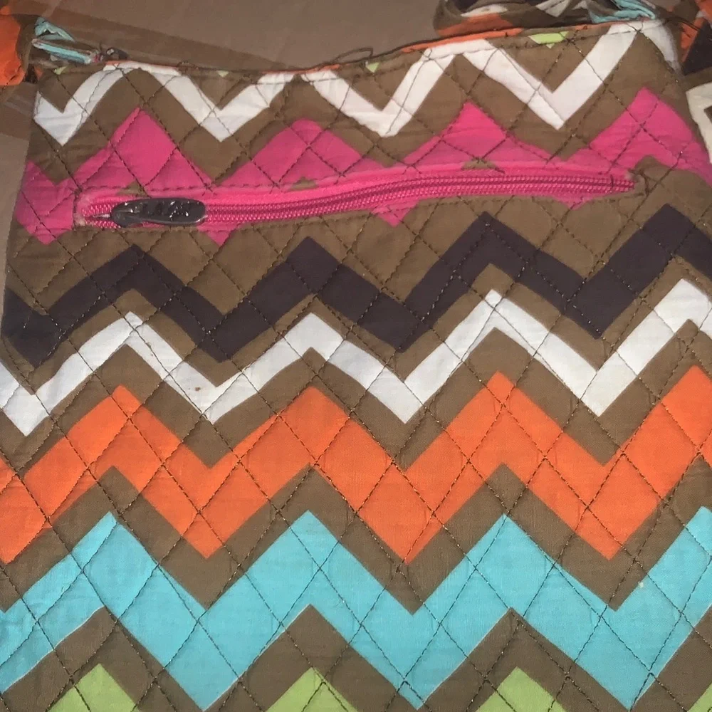 Chevron Patterned Shoulder Bag